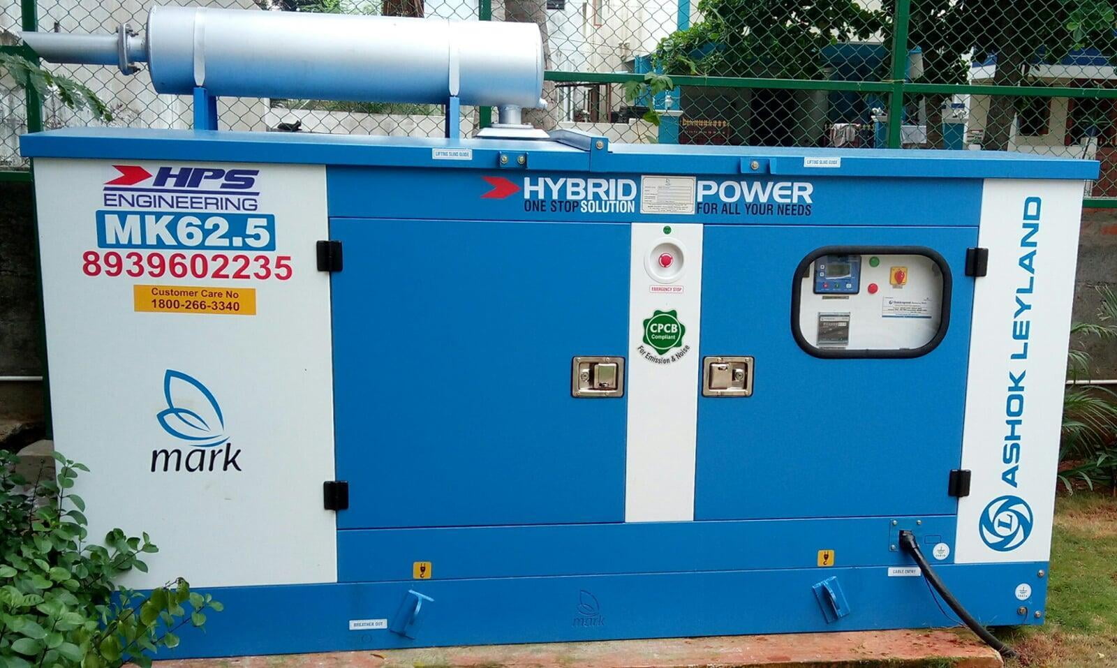 Generator rental in chennai